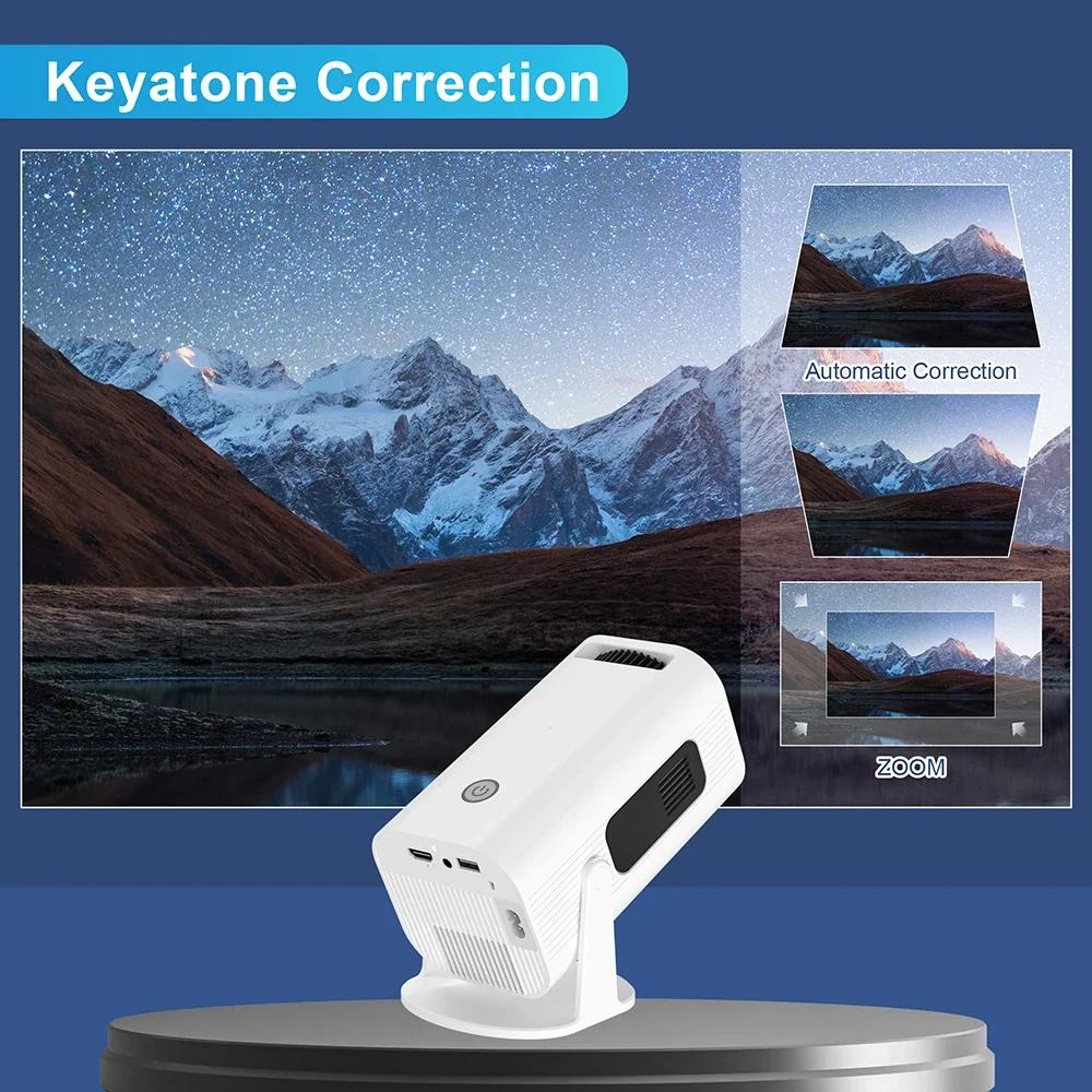 Projector Android Wifi Smart Portable Projector for Samsung iPhone Phone 1280 720P Full With 4K HD Office Home Theater Video