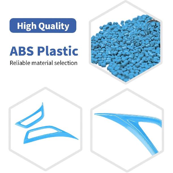 RT-TCZ For Jeep JL Side Fender Vent Decal Trim Cover For Jeep Wrangler JL JLU 2018-Present For Gladiator JT -Present Baby Blue Exterior Accessories