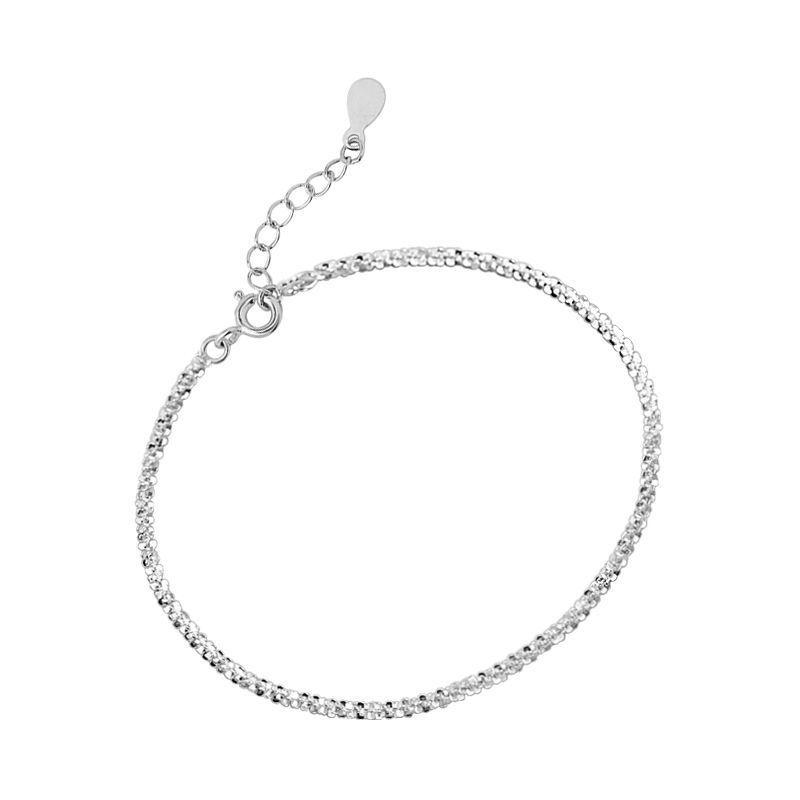 925 Silver Starry Sky Mori Style Bracelet - Sterling Silver Simple Bestie Design for Women