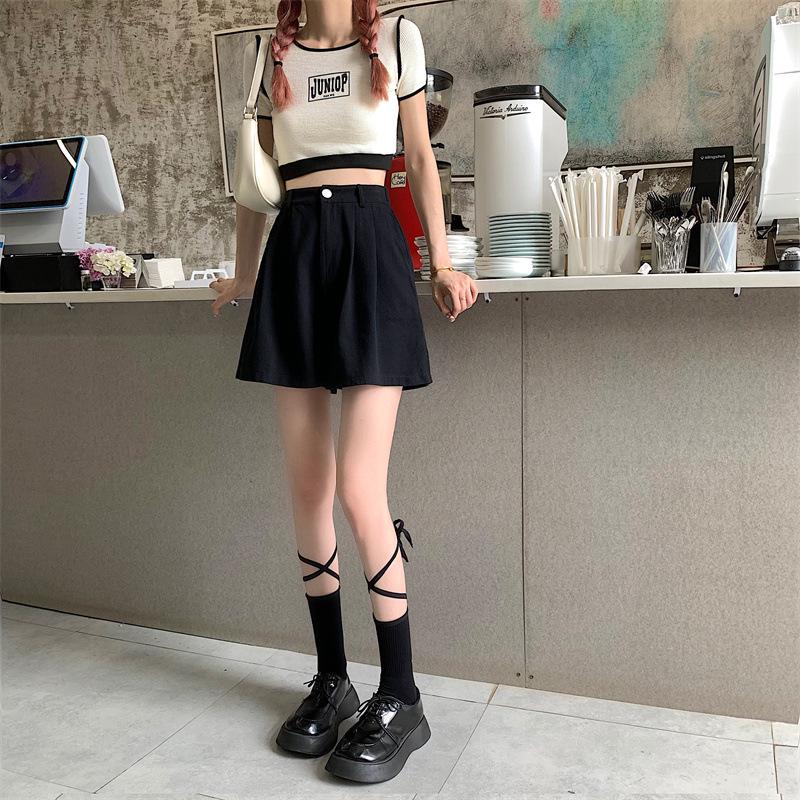 Plus Size Women's High Waist Work Shorts - Slim, Loose, Wide-Leg Casual Pants for Summer 2023