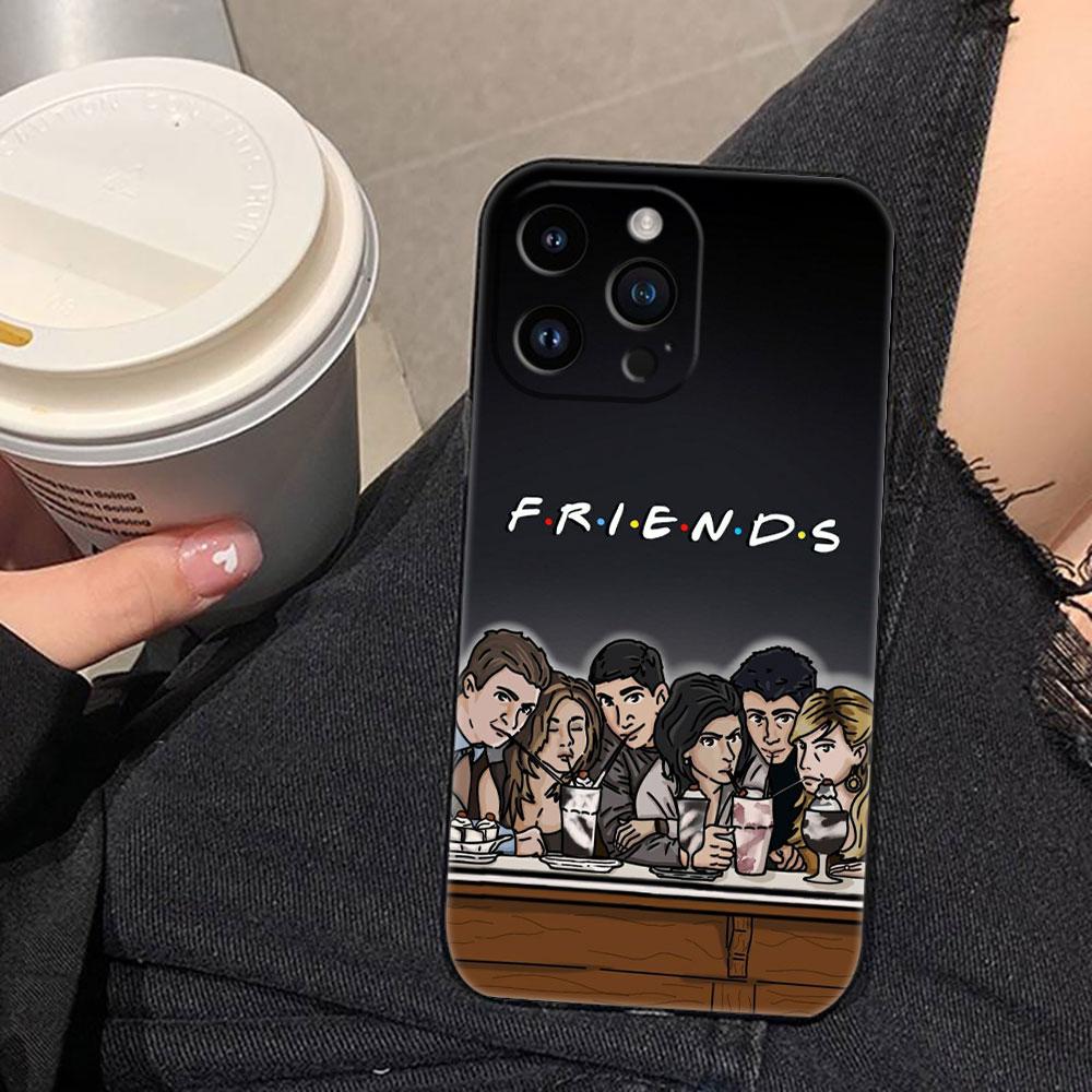 

Coffee Friends TV Show Cover Phone Case For iphone Apple 17 AIR 16E 16 15 14 13 12 11 Pro XR Max 8 7 Plus TPU Case Funda Shell IPHONE12PRO