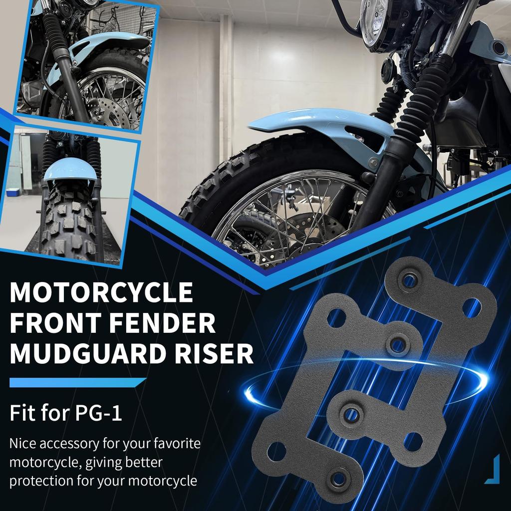 GFARDMOTO Motorcycle Front Fender Lift Kit Adjustable Fender Mudguard Riser