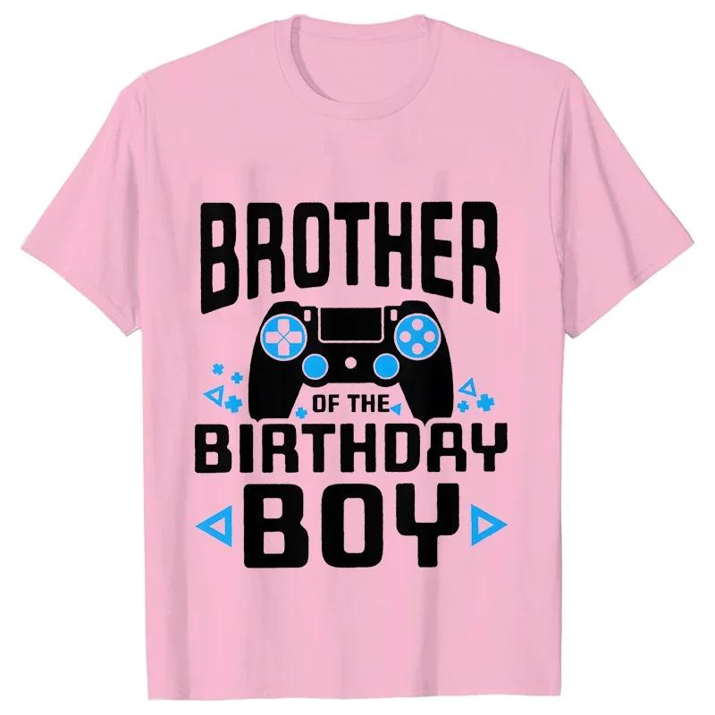 

Video Gamer Birthday Party T-shirt Family Matching Boys Birthday Squad Tees Aesthetic Oversized Clothing Funny Graphic Y2k Tops 4XL