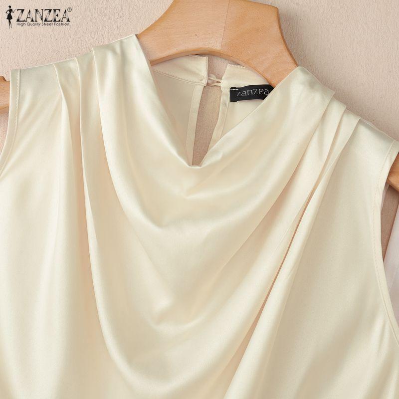 ZANZEA Completi da Donna a Due Pezzi Casual: Canottiere Senza Maniche e Pantaloni Lunghi