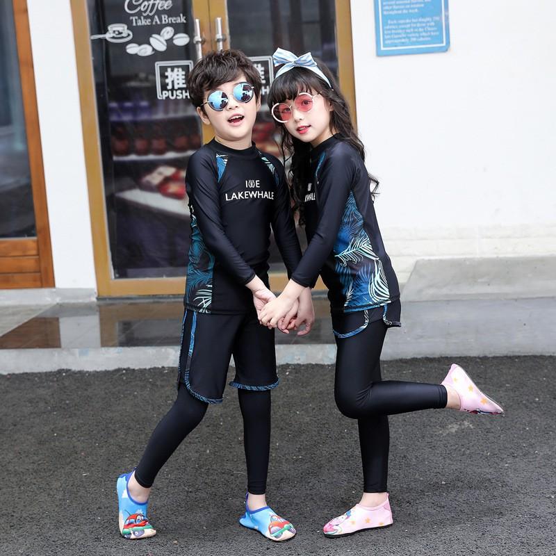 Unisex Quick-Dry Rash Guard Set Snorkeling Surfing Swimming UV Protection Long Sleeve Swimwear
