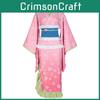 Demon Slayer Kanroji Mitsuri Cosplay Costume With Polyester Fabric For Anime Role Play