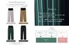 Maternity Can be used for a long time after giving Hem does not touch the Free Random Pleated Wide Maternity LL Green 10242280 [ANGELIEBE] Pants,