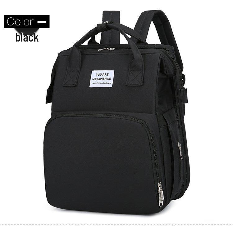 

Рюкзак для мамы большой вместимости, складной, с дорожной кроваткой для ребенка - Новая мода для мам