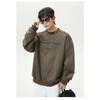 Men S Vintage Crew Neck Pullover Sweatshirt American Letter Print Casual