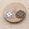 Floral Multi Loop Charm Vintage Filigree Findings Fit Flat Cabochon For Jewelry DIY