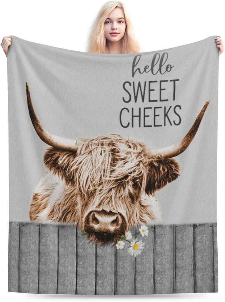 Horse Throw Blanket Super Soft Warm Floral Horse Blanket Cozy Plush Fleece Farm Stuffed Animal Horse Gifts Bedding Blanket