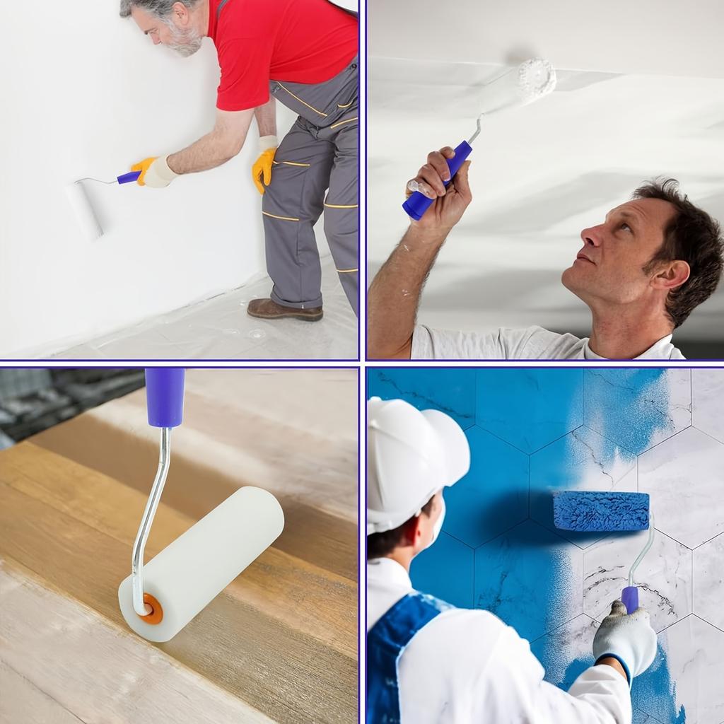 10pcs High Density Foam Coating Roller, Mini 4 Inch Foam Coating Roller for House Painting and Wallpaper Application