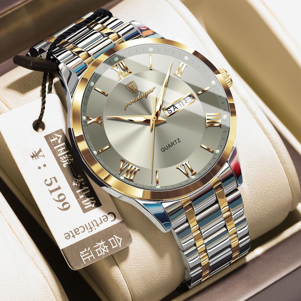 Ultra-Thin Men'S Watch Waterproof Luminous Calendar Watch