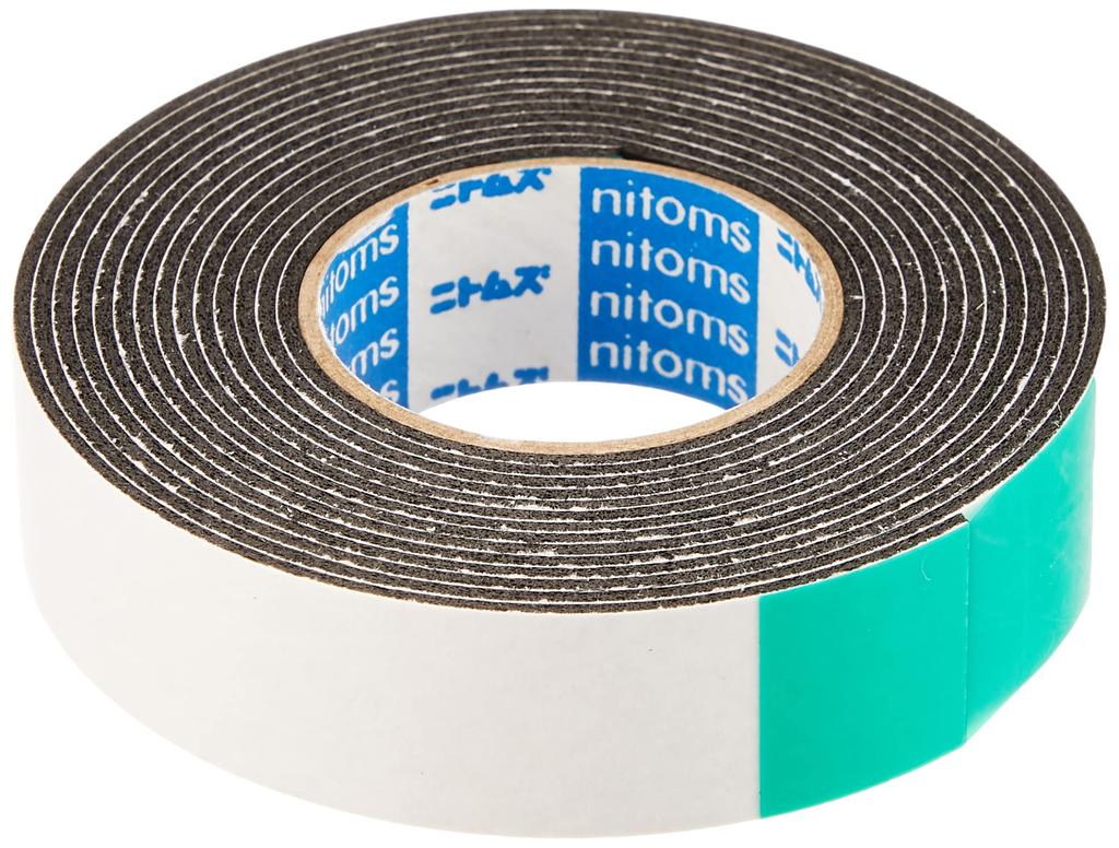 Nitoms Strong Tape for Outdoor and 15mm Width x 2m Length x T4030 Double-Sided Walls, Use, Hooks, Plates, Adhesion, Fixing, 1.1mm Thickness,