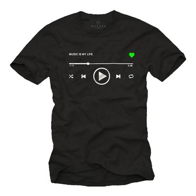 T-shirt Stampata da Uomo Freschi Regali Musicali per Appassionati di Musica Ragazzi Bambini Frase