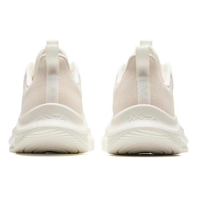 Anta Slip Resistant Waterproof And Breathable Lightweight Low Top Running Shoes Men's Beige Sneakers 912425509-1