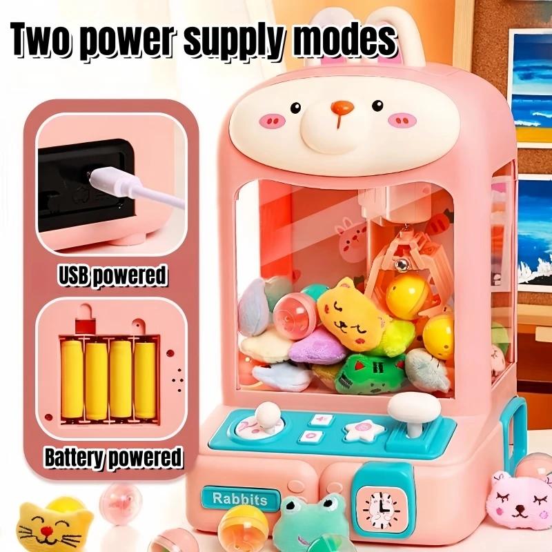 Children Doll Vending Machine Toys Diy Twisted Egg Plush Prizes Vending Mini Claw Doll Machines Birthday Christmas Gift For Kids