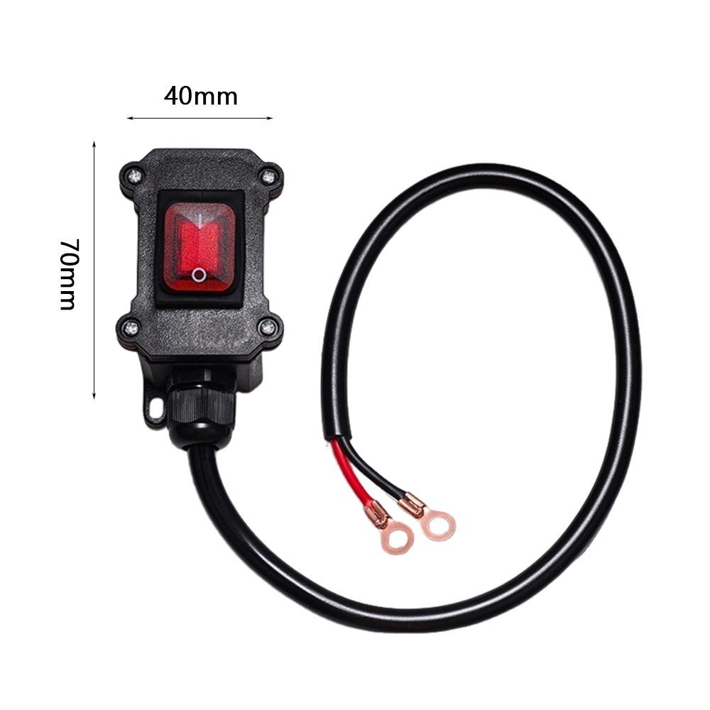12V Power Cut Off Switch Waterproof Car Battery Switch Durable Battery Disconnect Switch Boat 0.5m