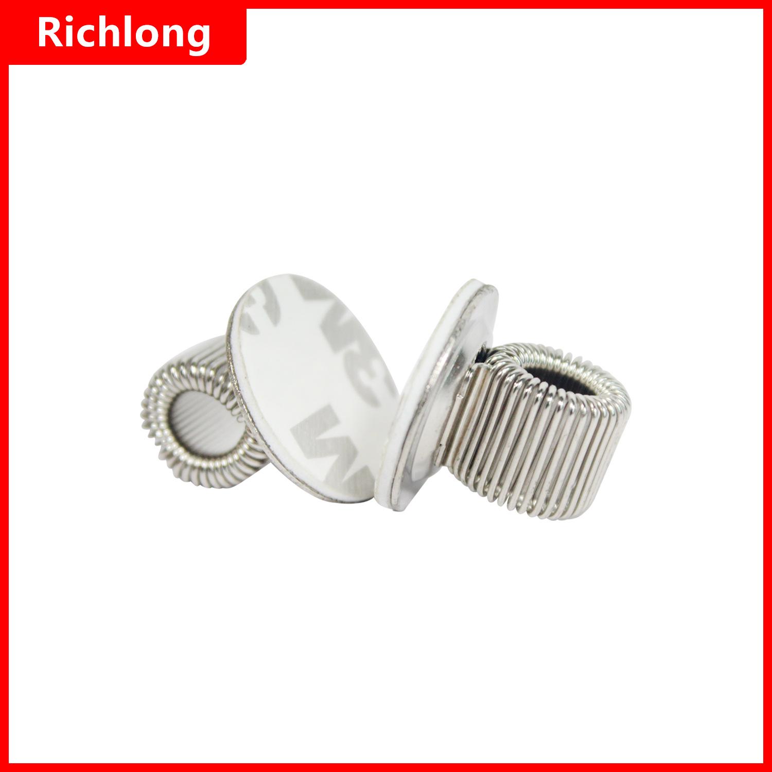 Rotating Metal Pen Clip Holder with Three Hooks and Spring Clip