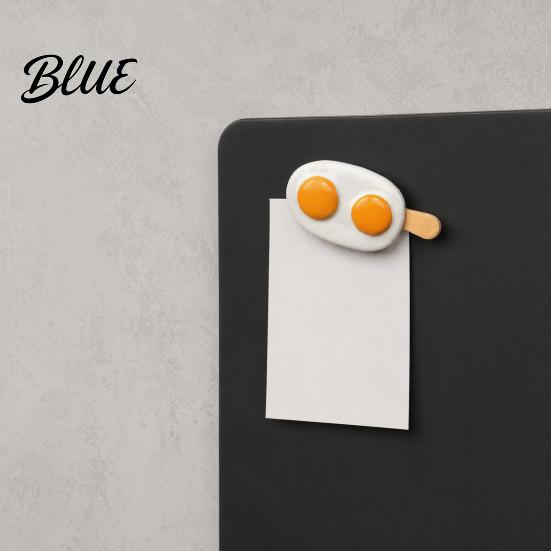Egg Design Magnet Kitchen Decoration Magnet 3D Resin Simulated Refrigerator Decorative Fridge Memo Notes Photo Holder for Home Office