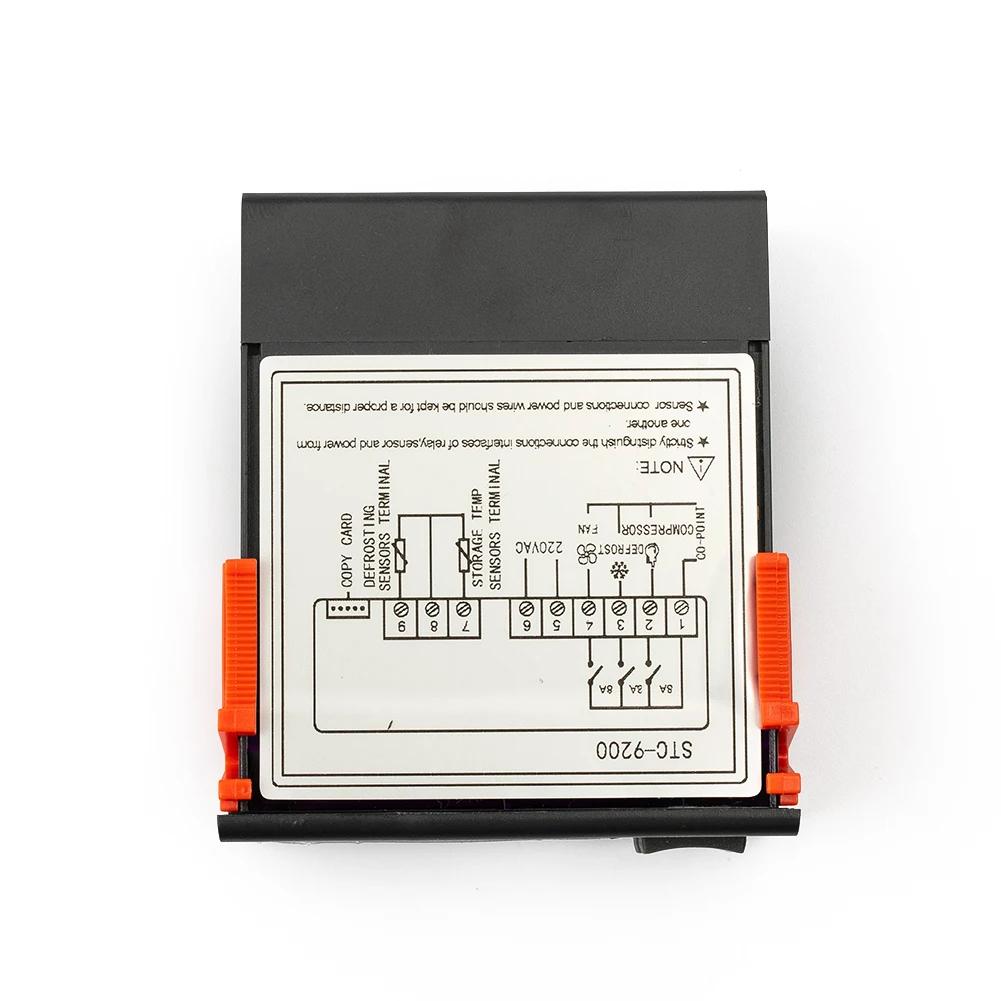 AC 220V Digital Temperature Controller STC9200 with Defrost Function and Two Temperature Sensors for Fan and Cooling Control