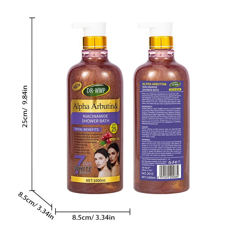 Gel Douche Exfoliant Curcuma Parfum Longue Durée Nettoyant & Exfoliant Gel Douche Pot Extra Large 1000ml