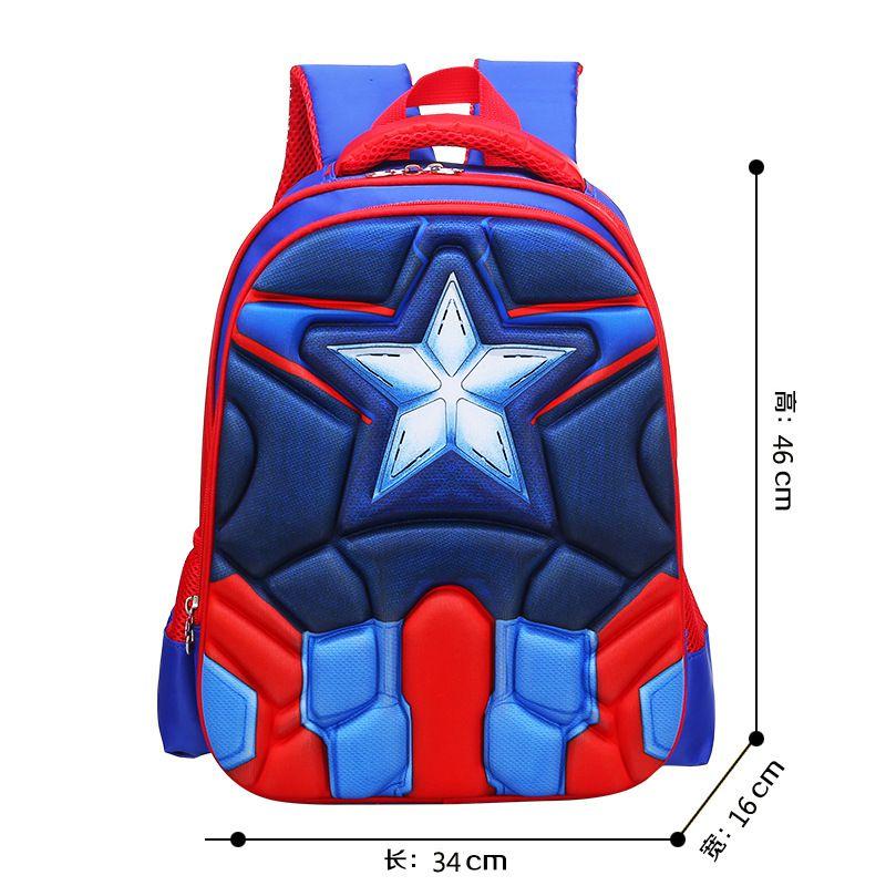 3d Spiderman Batman Captain America Childrens School Bag Backpack For Boys Kids