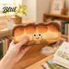 Soft Fabric Pencil Pouch Cute Bread Case Plush Large Capacity Pen Pouch