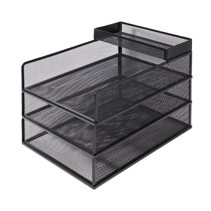 Deli 3-Tier Vertical Metal File Organizer