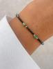 Thread Bracelet with Black Tourmaline and Turquoise - Protection, Relationships, Creativity