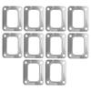 Turbo T4 Flange Gasket Stainless Steel 4 Bolt Hole SeparateType Metallic Crush Style