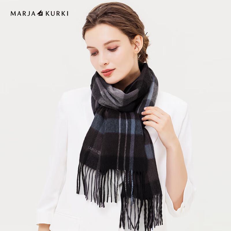 

MARJA KURKI Unisex Geometric Cashmere Scarf