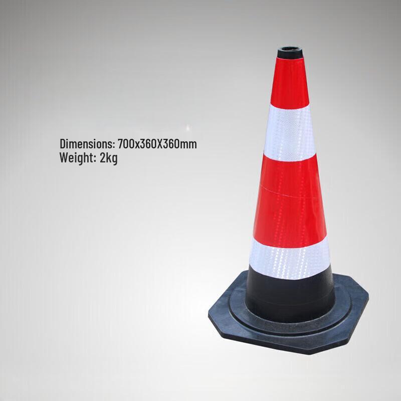 Brangdy Rubber Reflective Traffic Cone