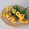 Single Sunflowers Bouquet Artificial Flower For Wedding And Decoration Home