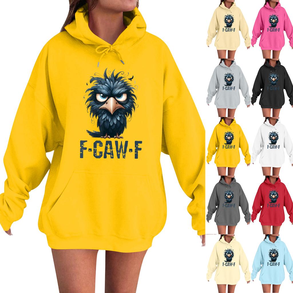 Women's Fashion Casual Long Sleeve Loose  Printed Sweatshirt