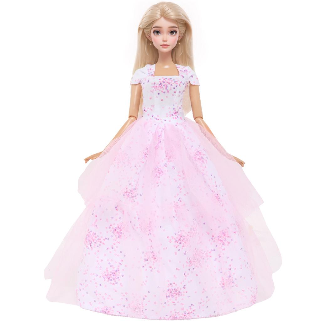 Bunte 11,5'' Mädchenpuppe Ballkleider Partykleider für 30cm 11,8'' Puppenkleidung Hochzeit Braut Outfits (KEINE PUPPEN)