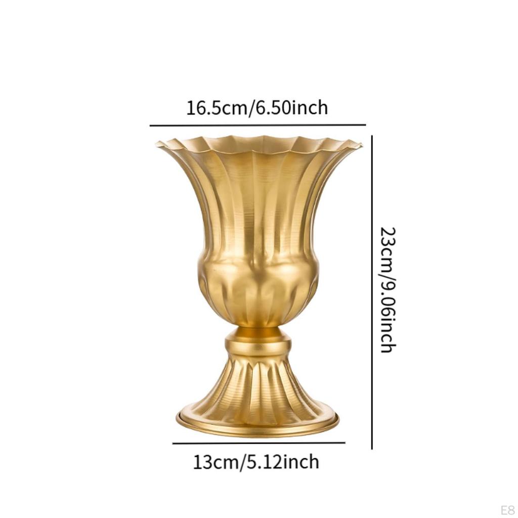Flower Vase Container Holder Versatile Ornament Elegant Dried Arrangement Plant Pot for Shelf