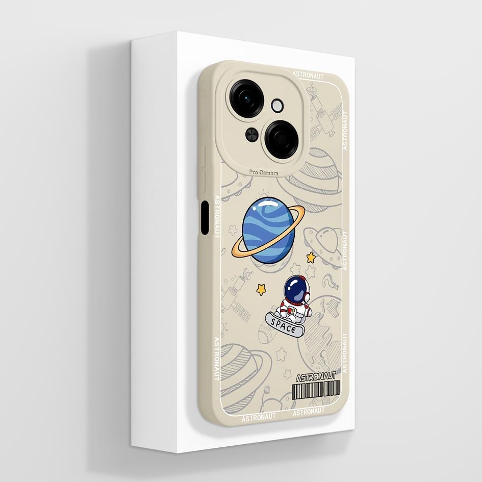 Do etui na telefon Tecno Pova 4 5 6 Pro Neo 3 Pop 8 9 z płynnego silikonu, modny mały miś, słodki, pulchny kot, miękka ochrona aparatu, torby na telefony do Tecno Capa