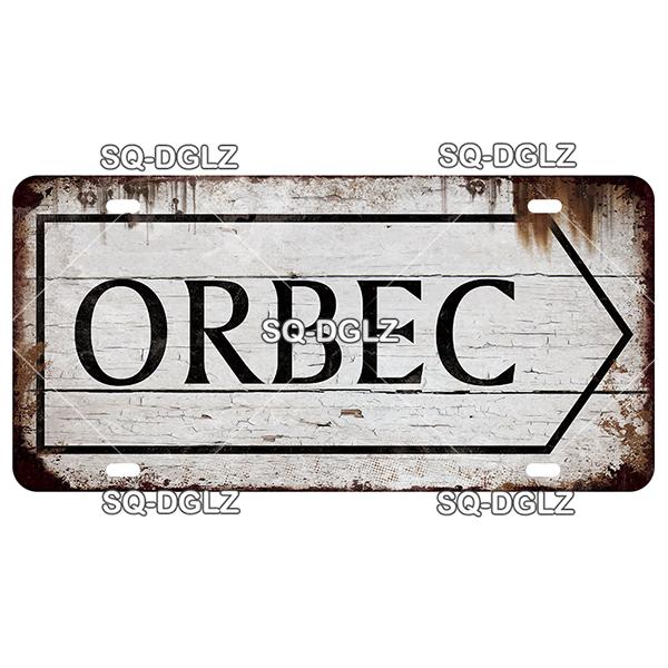 SQ-DGLZ Paris Bangde Road 15x30cm Plate Warning Tin Sign State Wall Decoration Metal Sign Home Decor Painting Plaques Art Poster