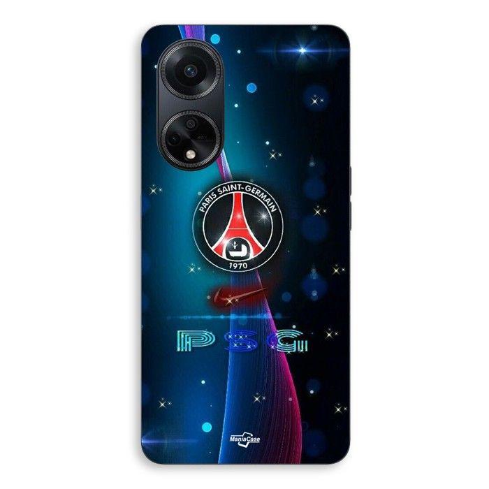 Coque de téléphone - MANIACASE - Oppo A98 5G - Silicone - Noir - Nike Paris Saint Germain