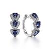 Elegant European and American Teardrop Zircon Earrings - Stylish, Colorful Design