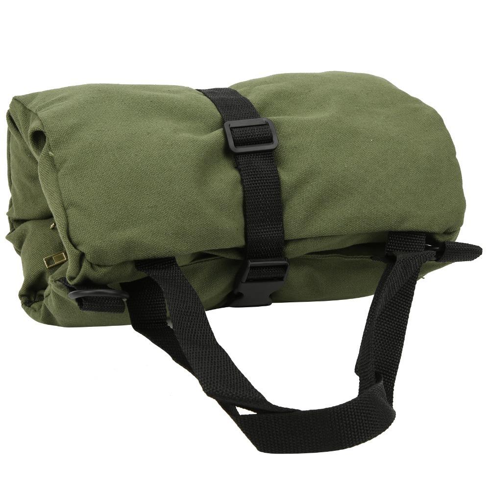

Canvas Tool Roll Up Pouch With 5 Zipper Pockets Tool Organizer Tool Roll Up Bag Car Camping