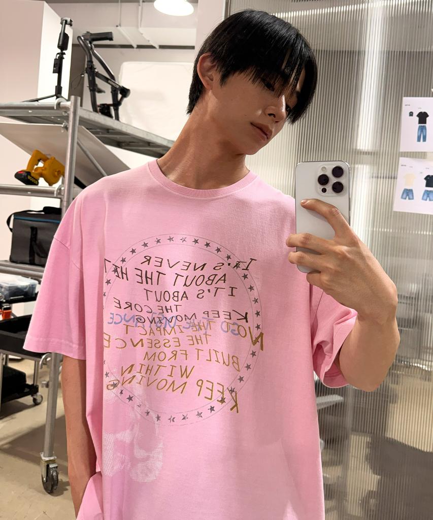 Matile Rockystar Vintage Oversized T-Shirt / Pink