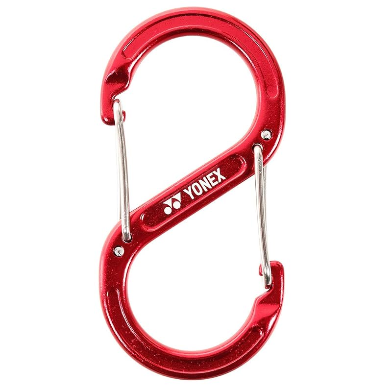 YONEX (Yonex) Tennis Badminton Accessory Carabiner, Shine Red AC503