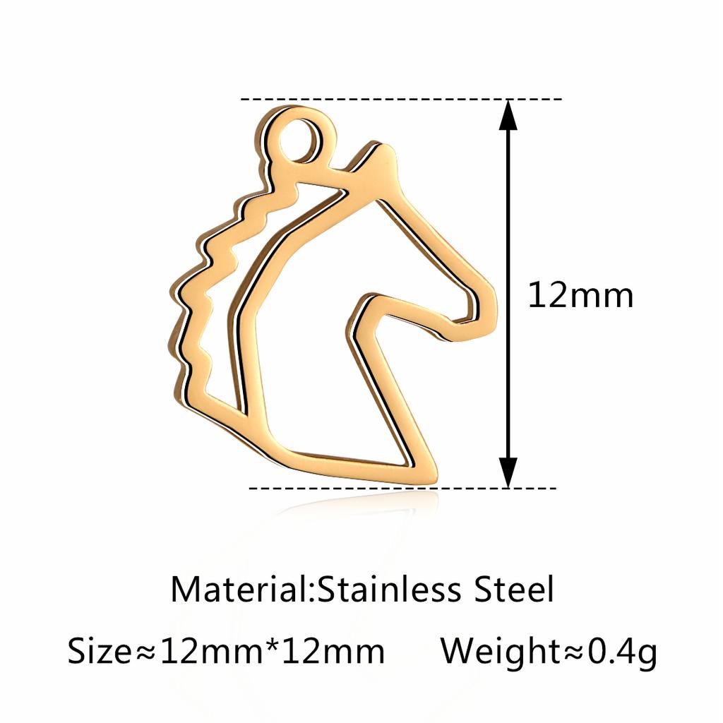 5Pcs Horse/Hat/Horseshoe/Cactus/Boot Charms Stainless Steel Western Cowboy Pendants DIY Bracelet Necklace Crafts Jewelry Making