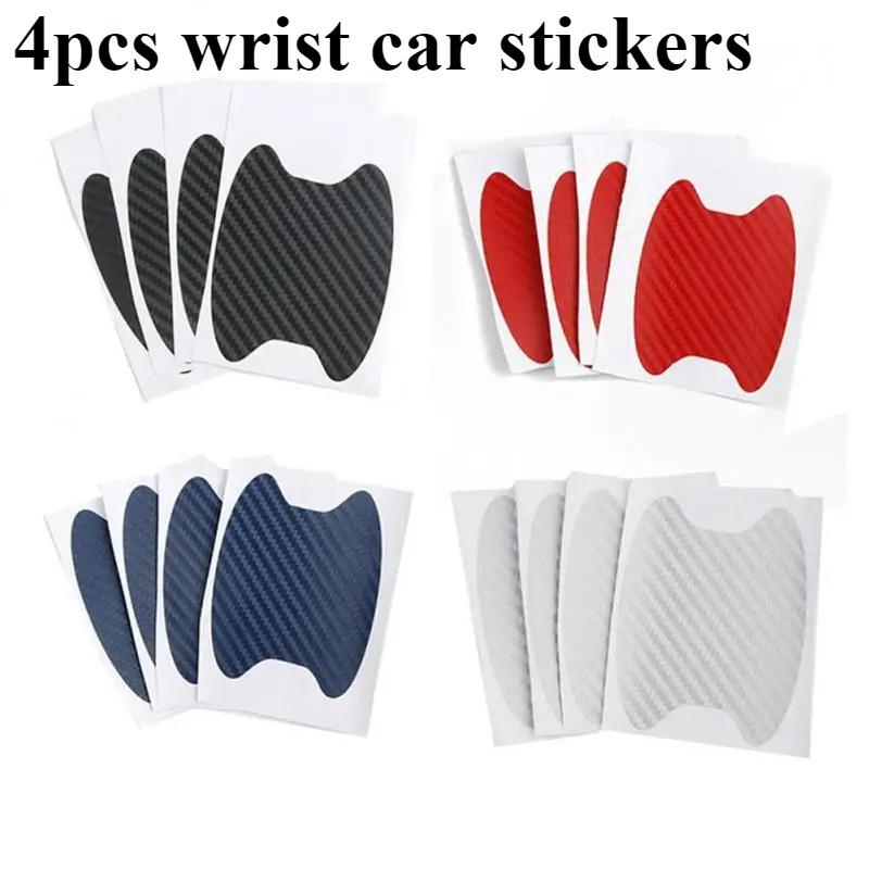Carbon Fiber Scratches Resistant Cover Waterproof Universal Carbon Fiber Texture Car Styling Accessories Protective Stickers
