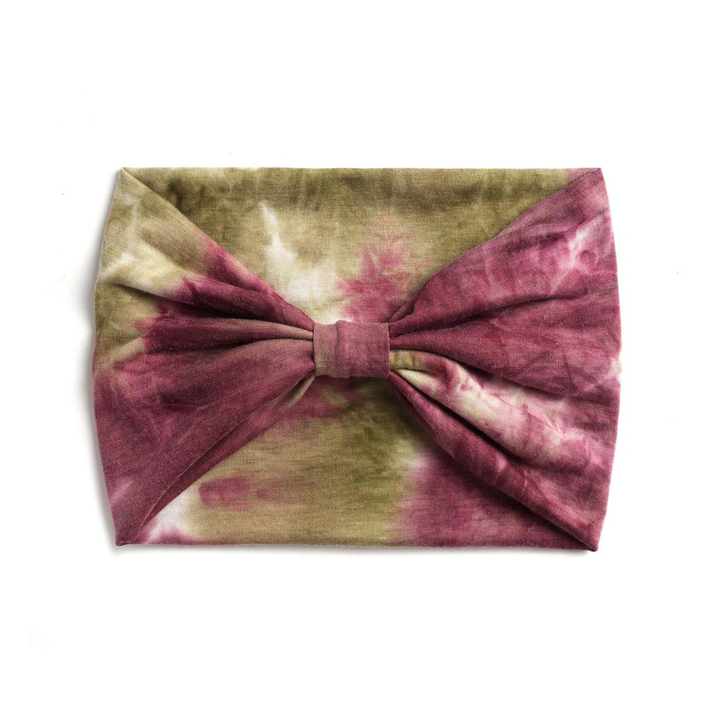 European and American Widened 18cm Wide Version Tie-dye Headband, Rainbow Yoga Sports Headband, Elastic Women's Sweat-absorbing Headband