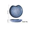 ZISIZ Ceramic Lotus Leaf Snack Plate