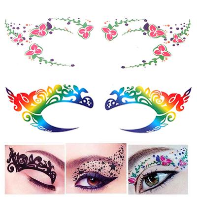 Halloween Makeup Eye Temporary Tattoo Facial Face Transfer Sticker Beauty Supply