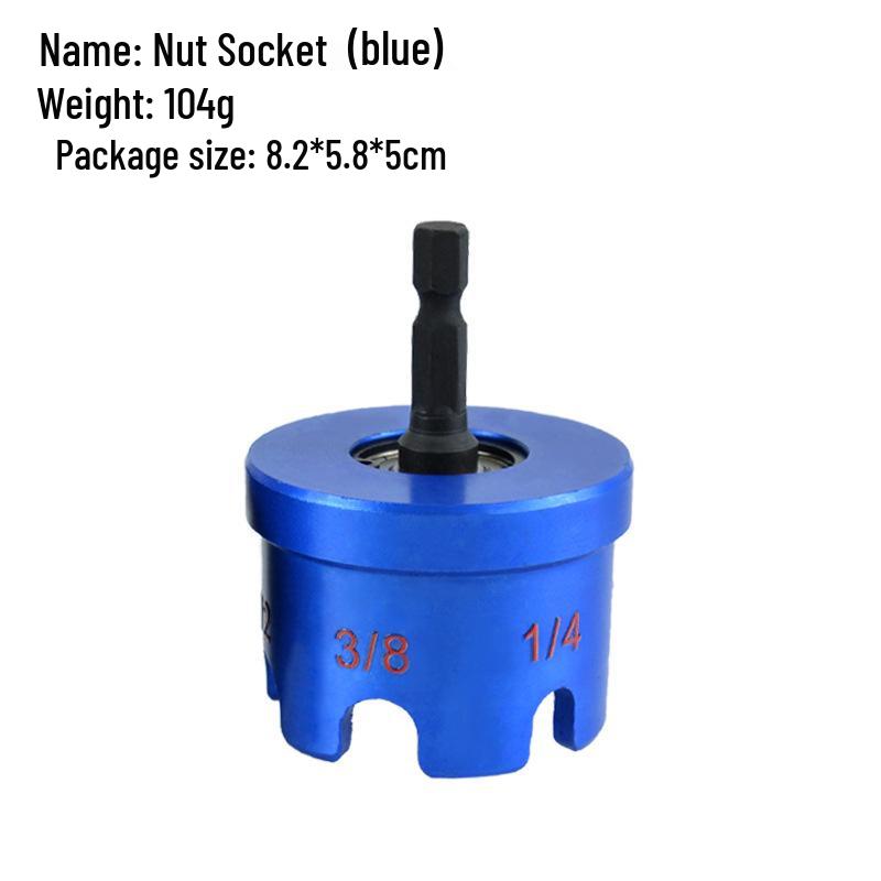 Multi-Functional Aluminum Alloy Nut Driver & Drill Bit Adapter Kit